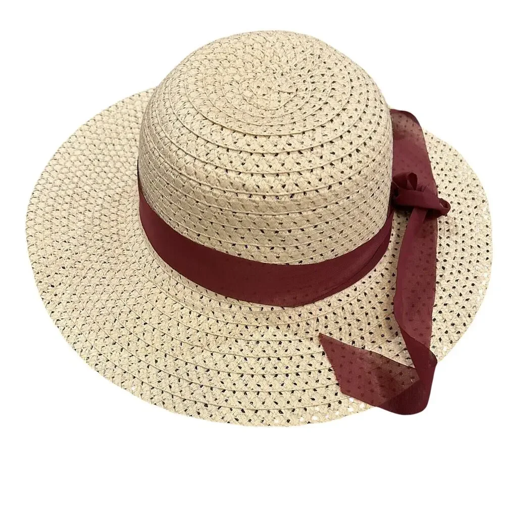 Straw Hat with Red Ribbon 21